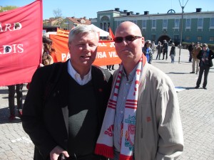 Lars Ohly och Christer Johansson 1 maj 2012