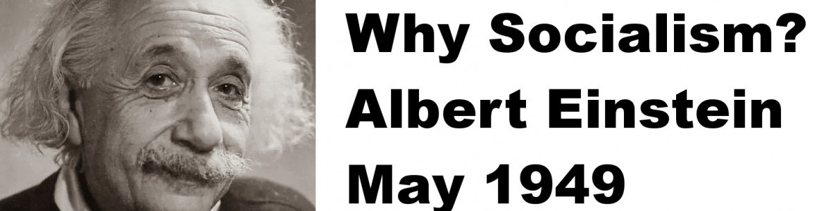 varför socialism Albert E