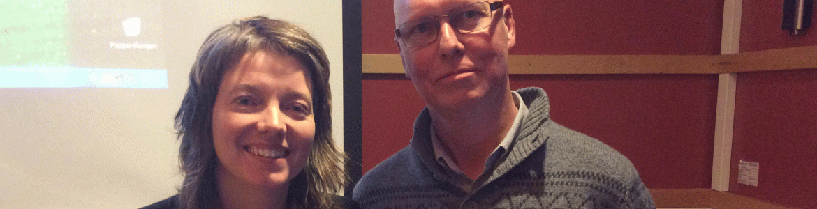 Malin Björk och Christer Johansson