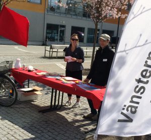 Anna och Fredrik på Röd Lördag i april 2019