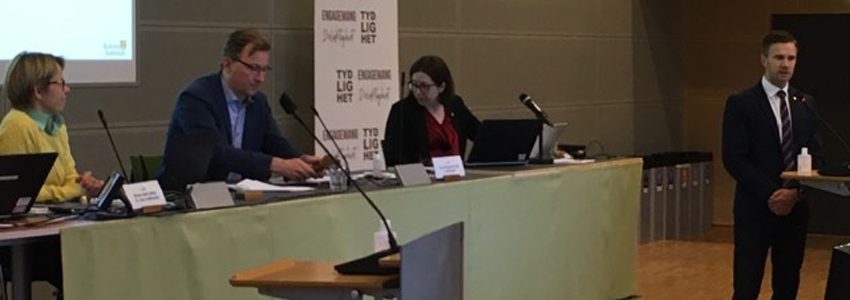 Daniel Lindqvist och presidiet