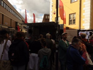 Torgmöte på Celsiustorget