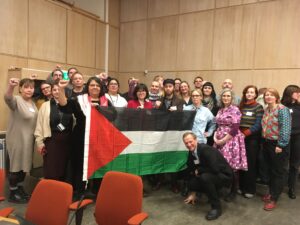 Konferensens stöd till Palestina