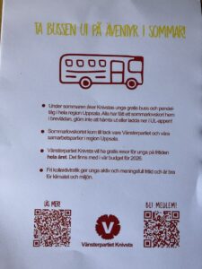 Fri kollektivtrafik för Knivstas unga