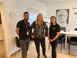 Ida träffade en studiekamrat hos Uppsökandegruppen